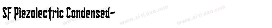 SF Piezolectric Condensed字体转换